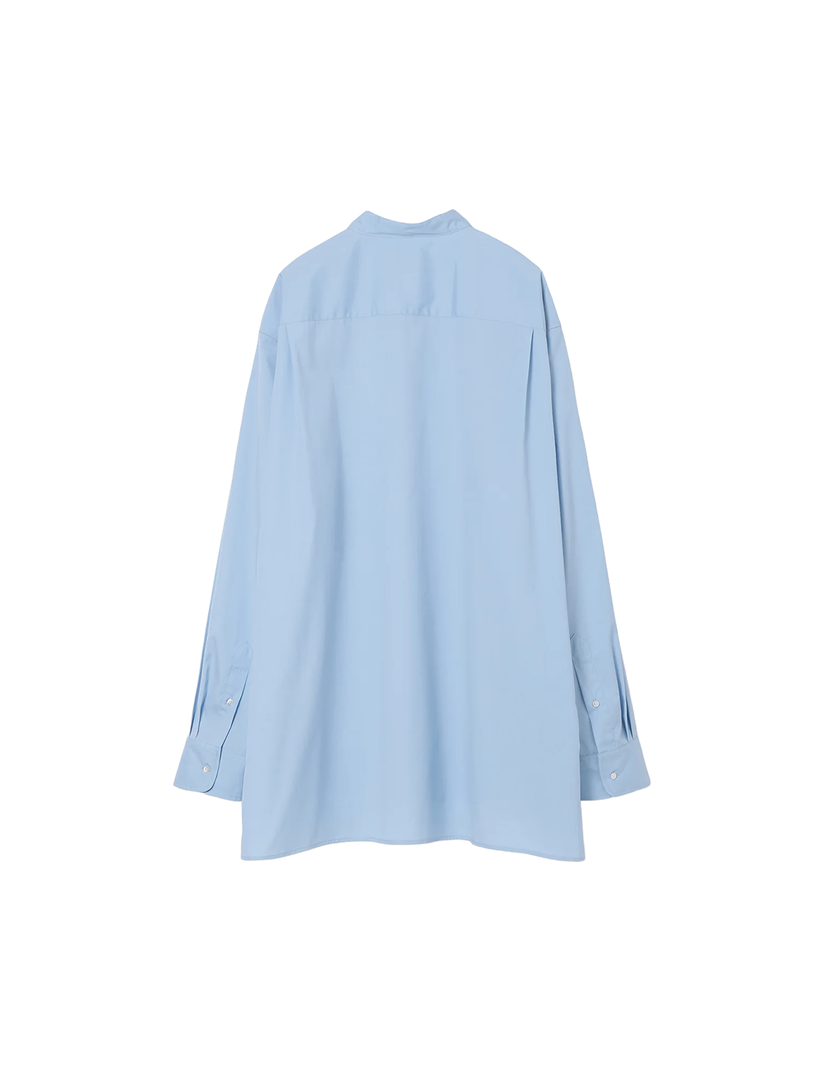 Stand Collar Big Shirt / white 