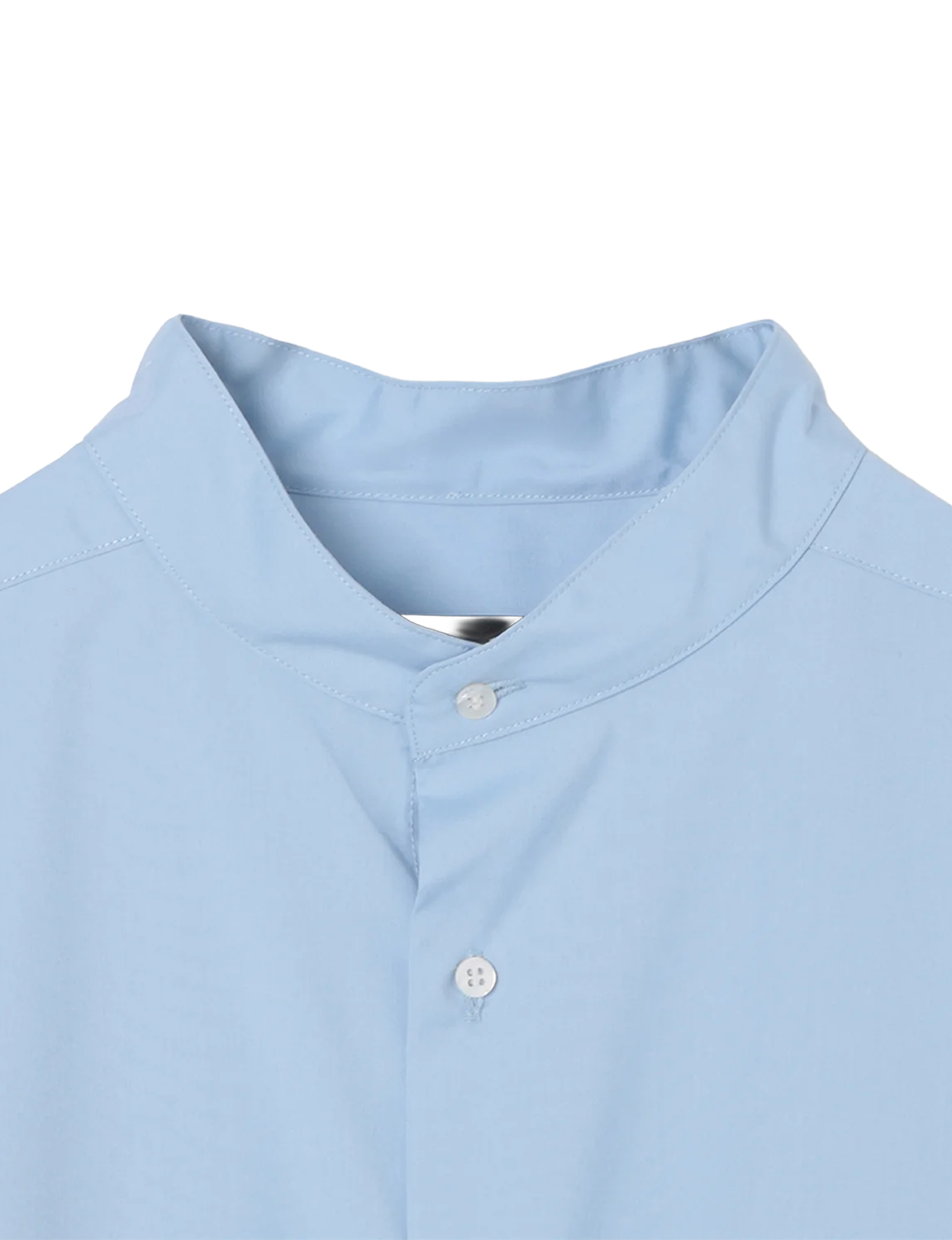 Stand Collar Big Shirt / white 