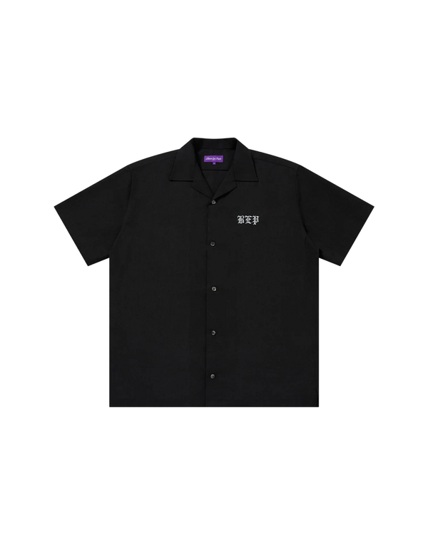 3 LETTER OE OPEN COLLARED S/S SHIRT