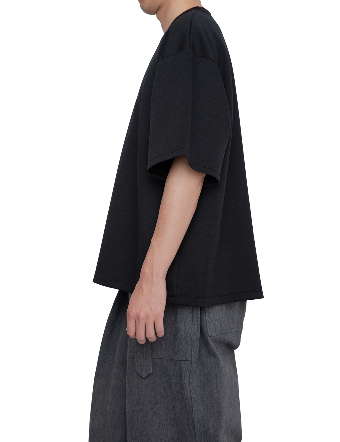 HIGH BACK COLLAR TEE