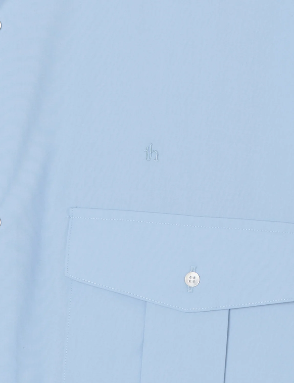 Stand Collar Big Shirt / white 