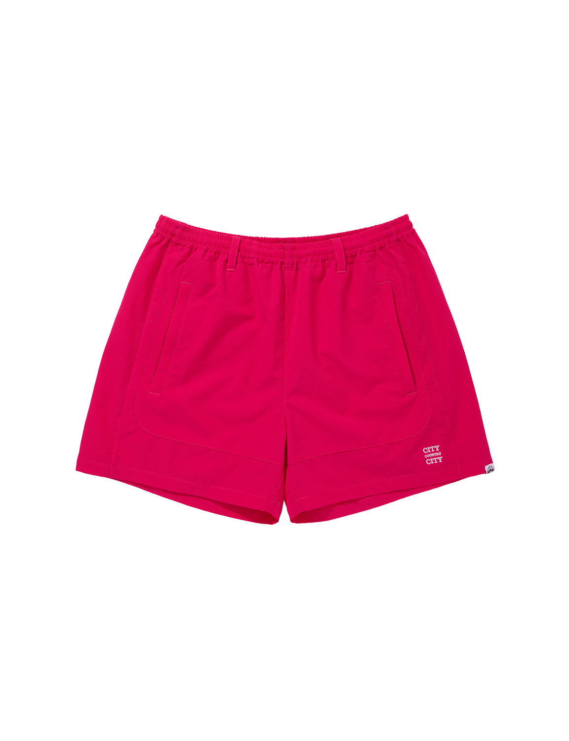 CITY COUNTRY CITY EMBROIDERD LOGO STRECH NYLON EASY SHORTS