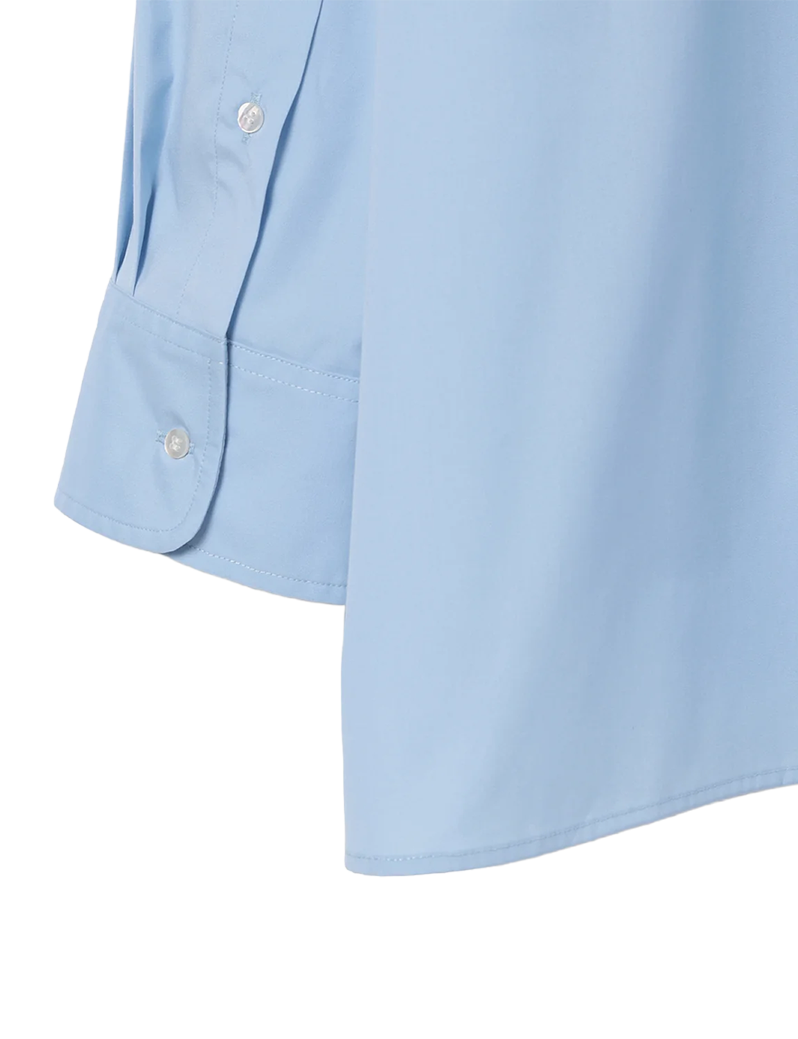 Stand Collar Big Shirt / white 