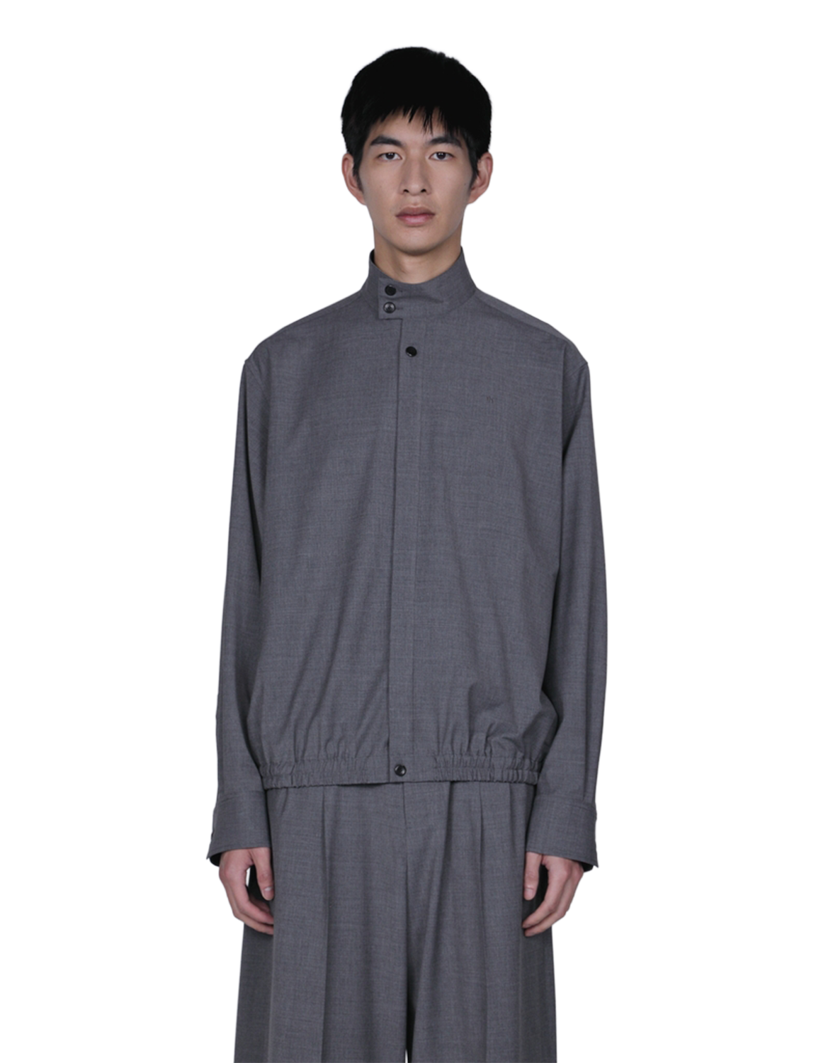 th products Stand Collar Volume Shirt