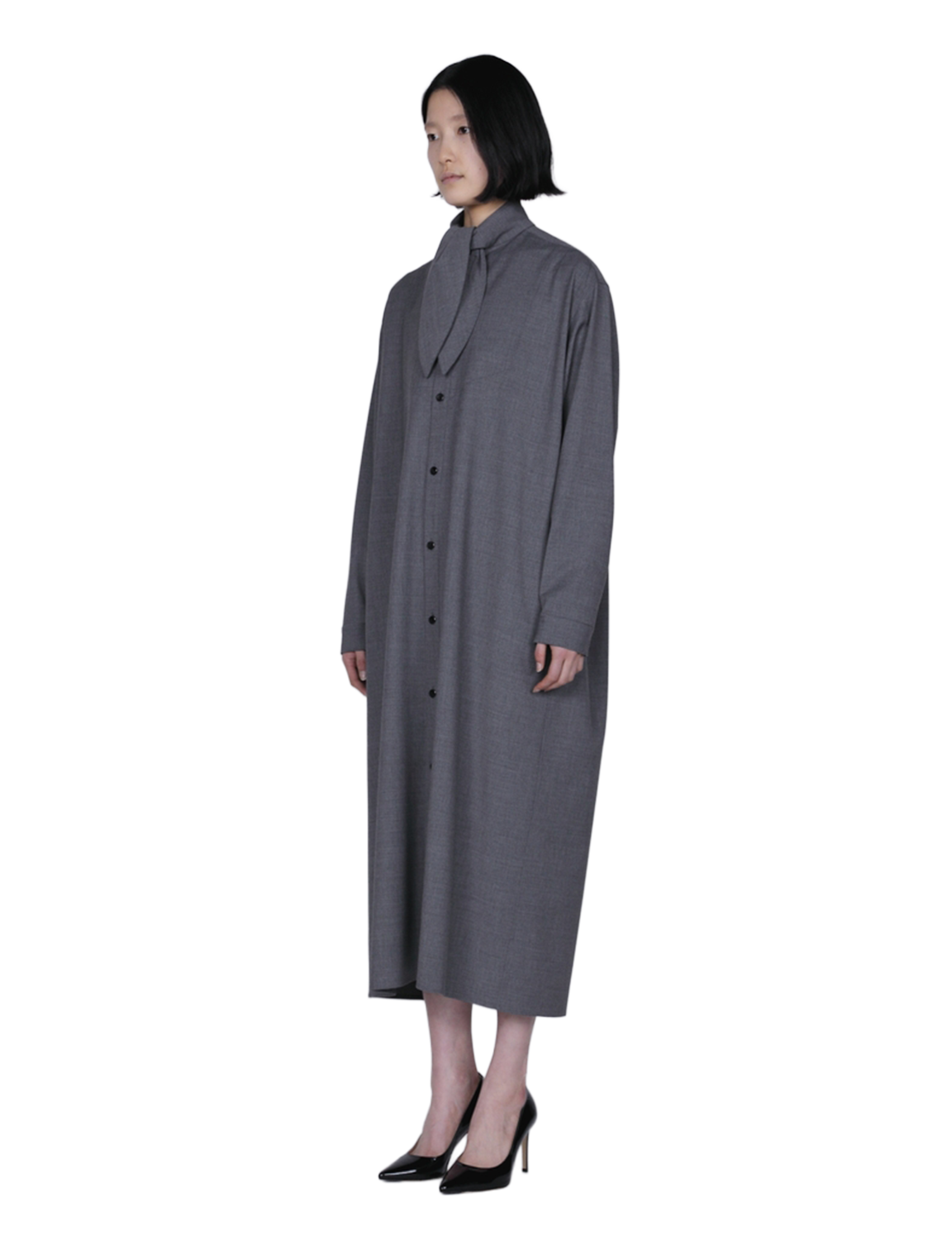 Scarf Collar Dress