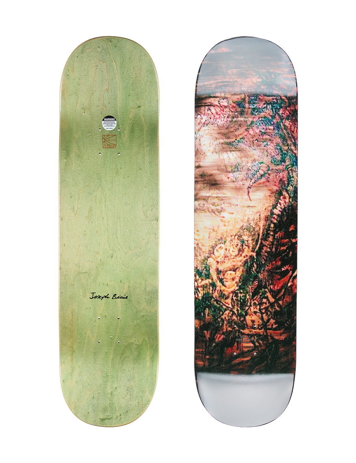 RASSVET(ラスベート) 2026FW BIAIS WOOD - 8.5 スケートボードデッキ 8.5インチ マルチ デッキ面とボトムグラフィック