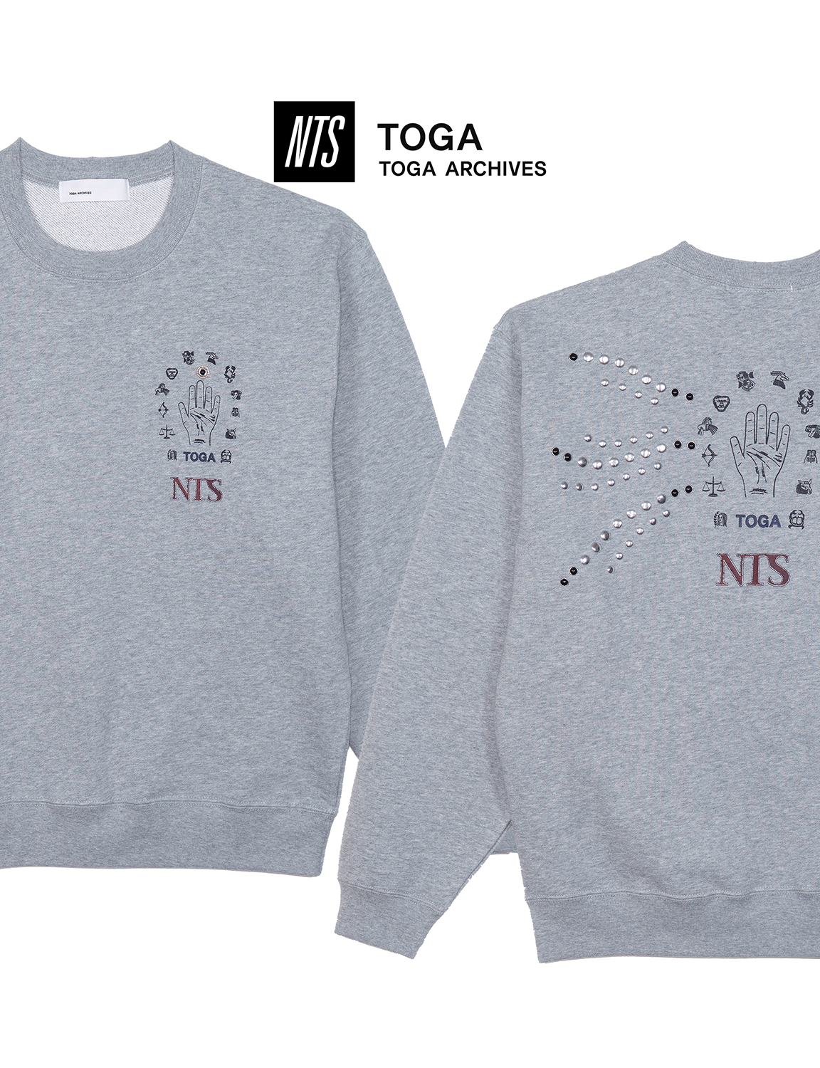 STUDS SWEAT SHIRTS TOGA × NTS