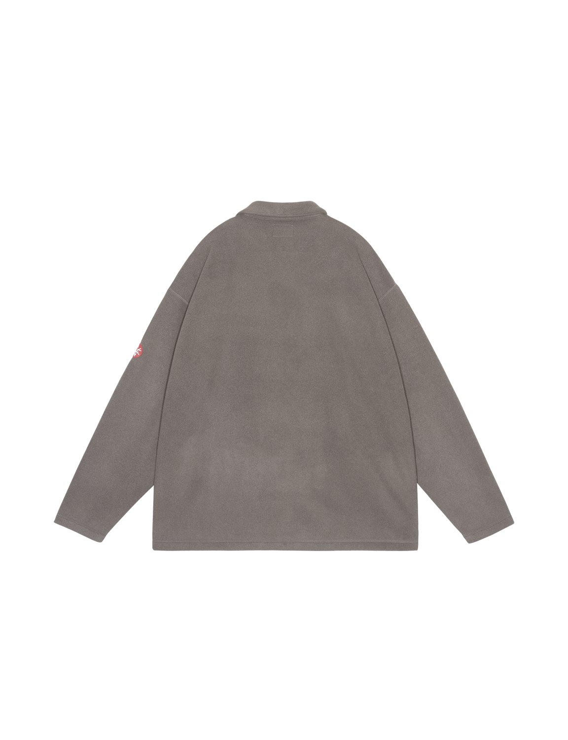 C.E CAV EMPT(シーイー) 2026FW FLEECE SNAP SHIRT フリースシャツ ブラウン バック