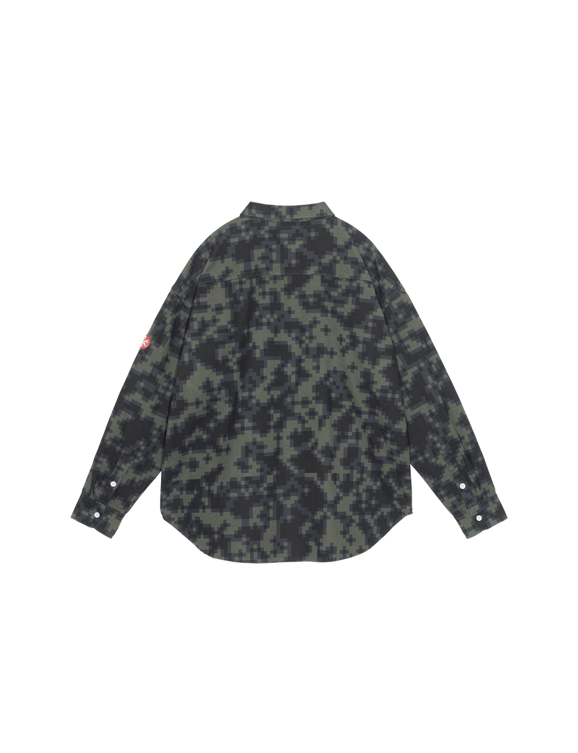 C.E CAV EMPT(シーイー) 2026FW DIGI8 FLANNEL BIG SHIRT フランネルビッグシャツ グリーン バック