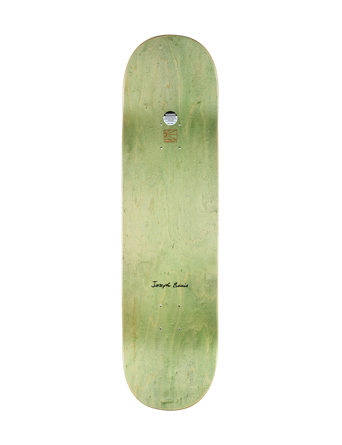 RASSVET(ラスベート) 2026FW BIAIS WOOD - 8.5 スケートボードデッキ 8.5インチ マルチ デッキ面（Joseph Biais サイン入り）