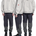 C.E CAV EMPT(シーイー) 2026FW SEPARATE TRACK HOODY プルオーバーパーカー ベージュ 着用イメージ