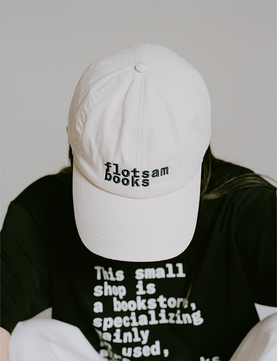 flotsam books- 'flotsam books' BASEBALL CAP