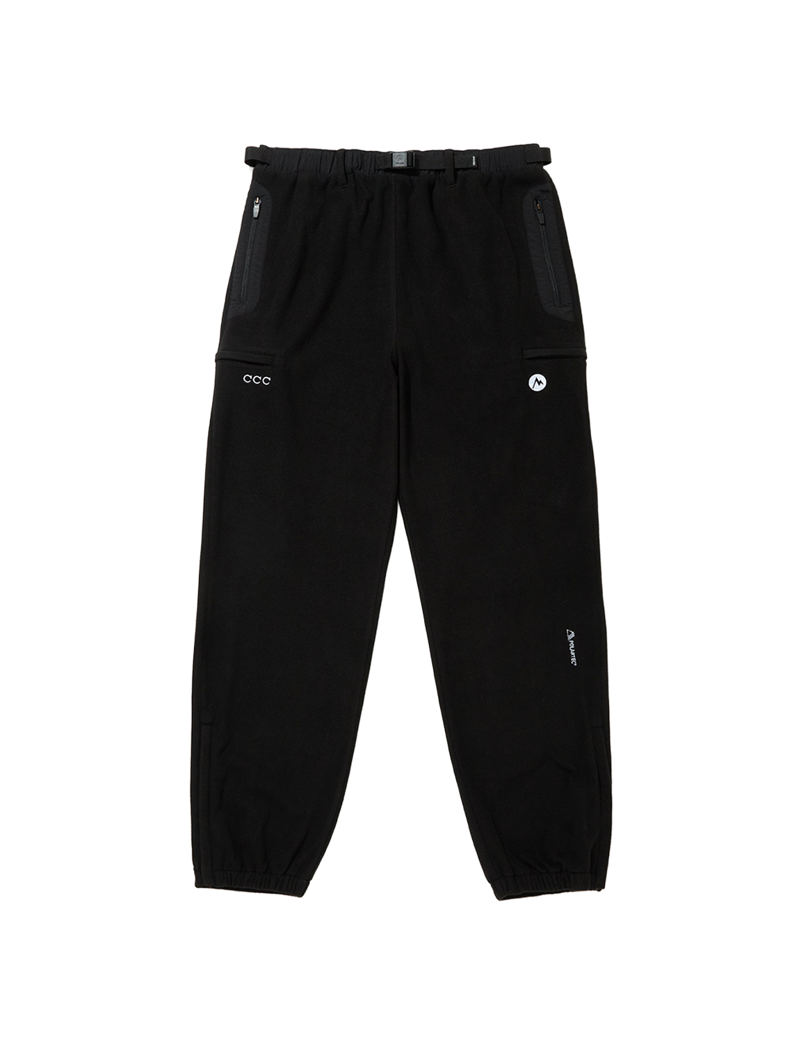CITY COUNTRY CITY(シティ・カントリー・シティ) 2026FW × Marmot POLARTEC FLEECE PANTS フリースパンツ ブラック フロント