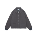 C.E CAV EMPT(シーイー) 2026FW PN ZIP SHORT JACKET ジップショートジャケット チャコール フロント