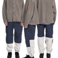 C.E CAV EMPT(シーイー) 2026FW FLEECE SNAP SHIRT フリースシャツ ブラウン 着用イメージ
