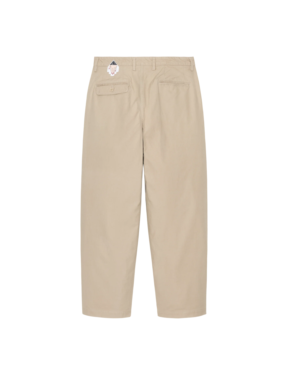 TWO TUCK DUCK PANTS BEIGE