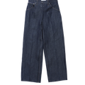 TOGA × Wrangler(トーガ × ラングラー) 2026FW WIDE DENIM TROUSERS ワイドデニムパンツ ネイビー フロント