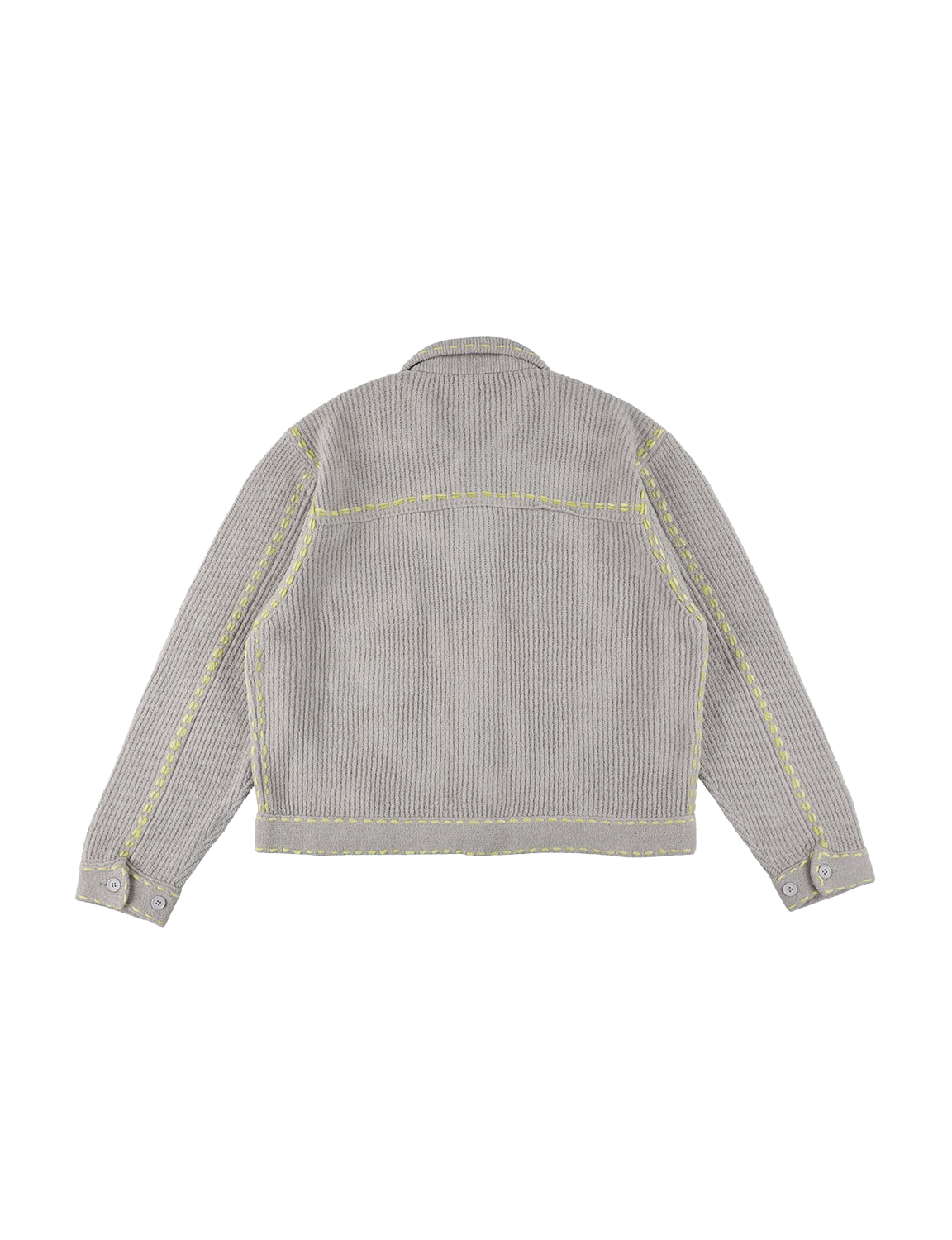 PHINGERIN(フィンガリン) 2026FW PG1 KNIT ニットジャケット グレー バック