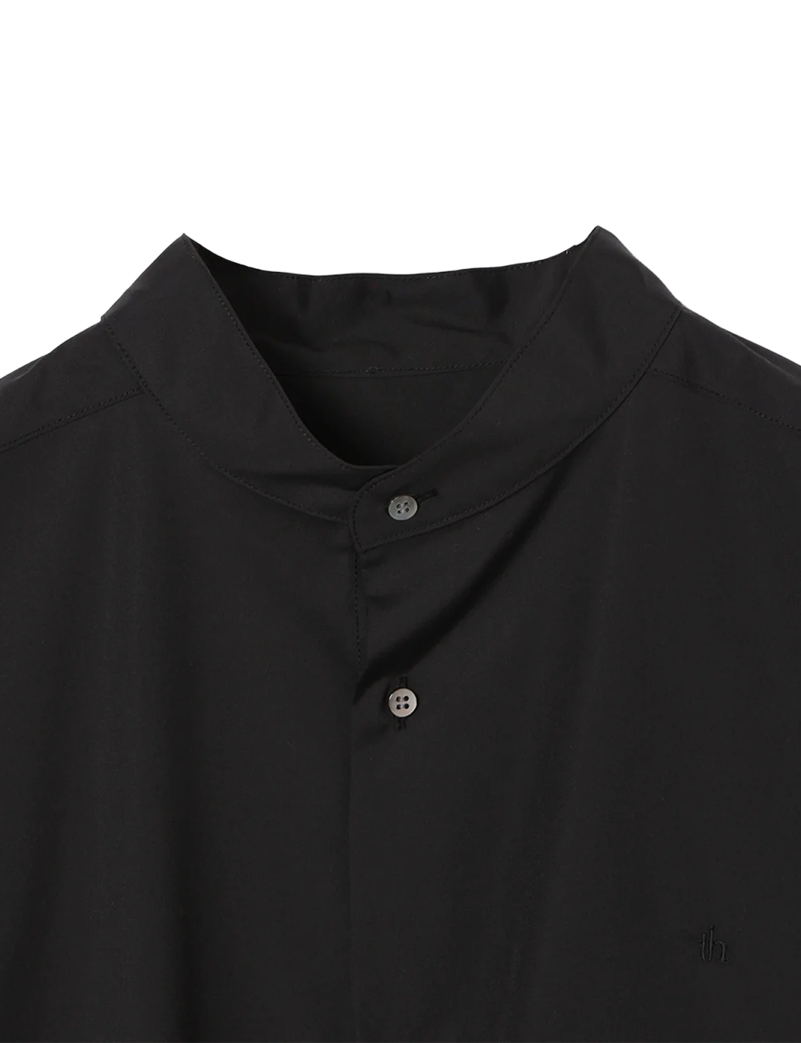 Stand Collar Big Shirt / white 