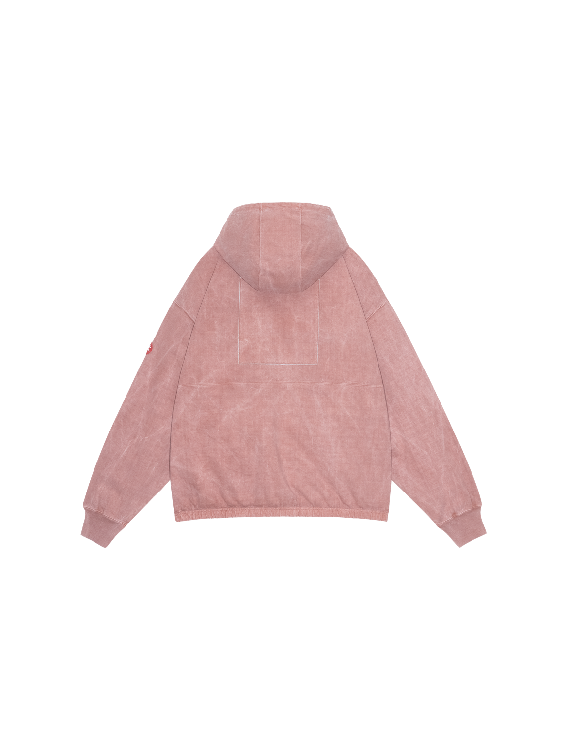 C.E CAV EMPT(シーイー) 2026FW OVERDYE LIGHT ZIP HOODY オーバーダイ ジップフーディー ブラウン バック