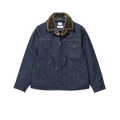 TOGA × Wrangler(トーガ × ラングラー) 2026FW DENIM JACKET ムートン衿のデニムジャケット ネイビー フロント
