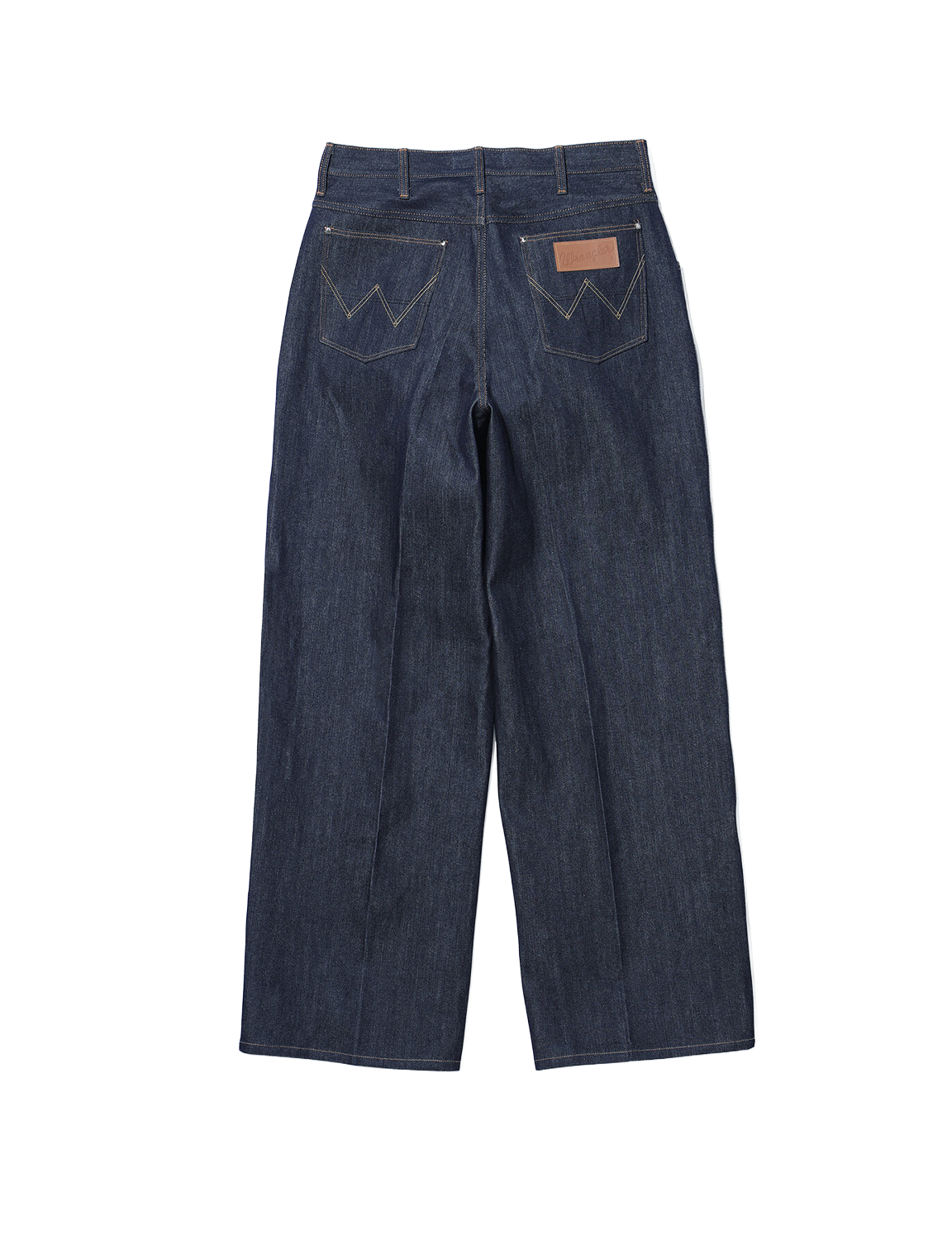 TOGA × Wrangler(トーガ × ラングラー) 2026FW WIDE DENIM TROUSERS ワイドデニムパンツ ネイビー バック