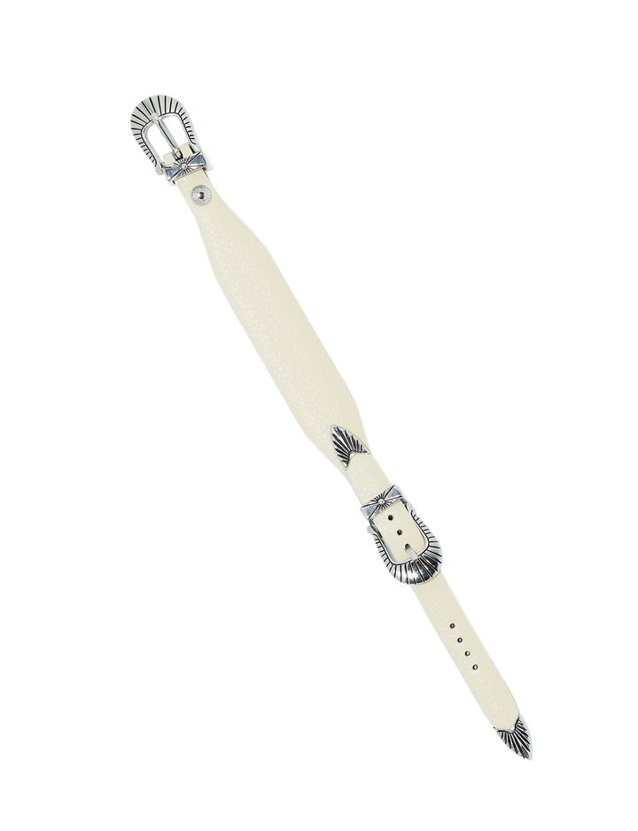 NARROW DOUBLE BUCKLE BANGLE
