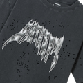 SATISFY(サティスファイ) 2026FW MothTech™ T‑Shirt ランニングTシャツ エイジドブラック 斜め前