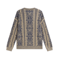 RASSVET(ラスベート) 2026FW ARAN CREWNECK アラン編みのクルーネックニット ブルー バック
