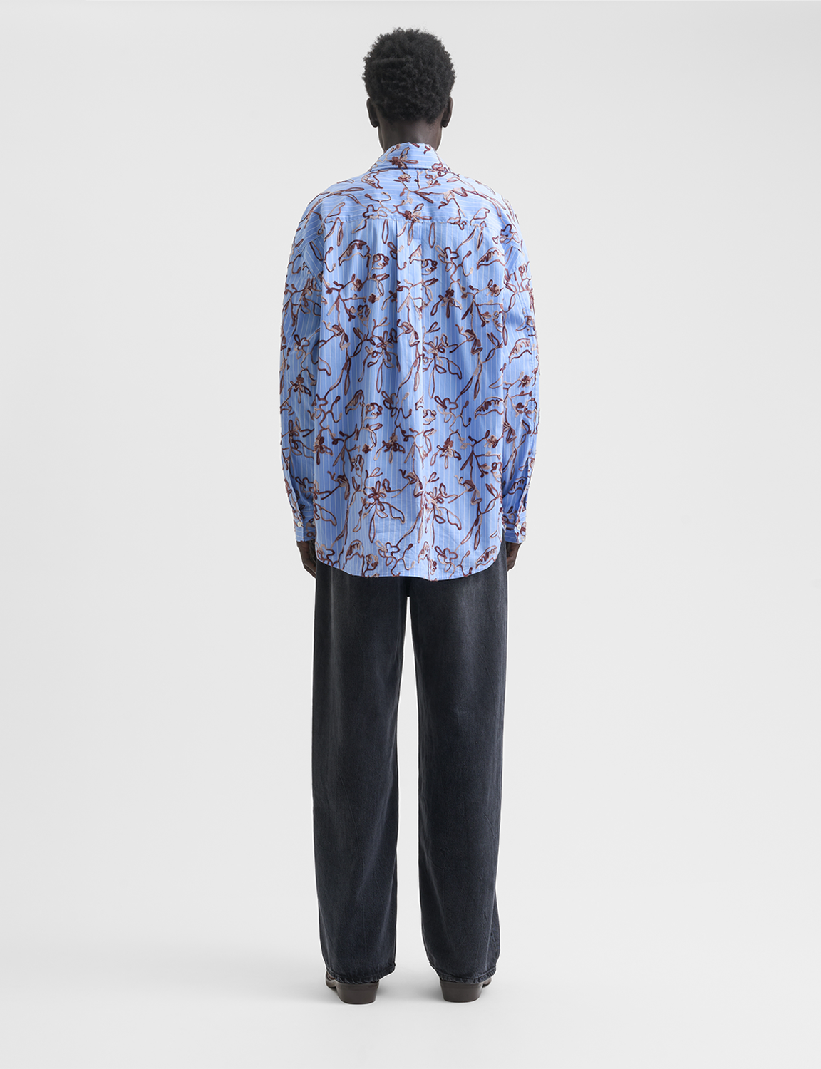 Fluid Oversized Striped Shirt