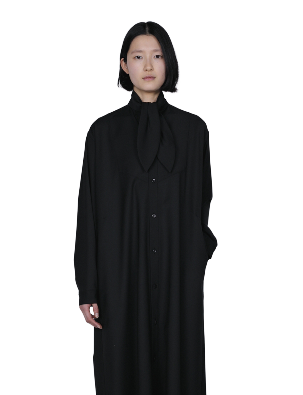 Scarf Collar Dress