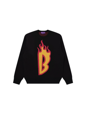FLAMING B LOGO KNIT SWEATER