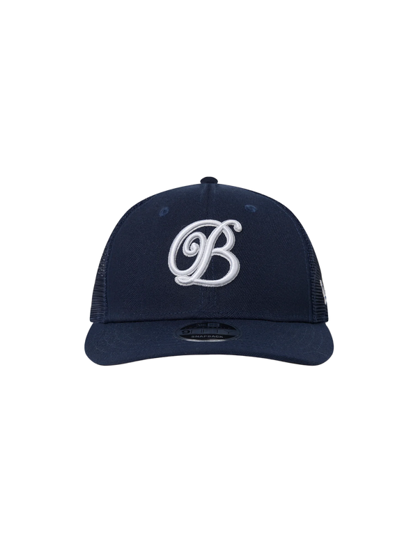 B EMBLEM NEW ERA MESH CAP
