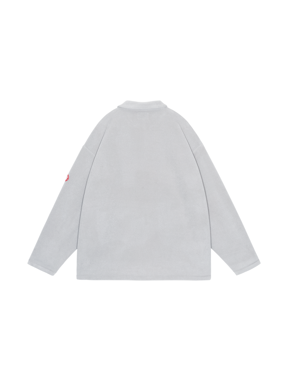C.E CAV EMPT(シーイー) 2026FW FLEECE SNAP SHIRT フリースシャツ グレー バック