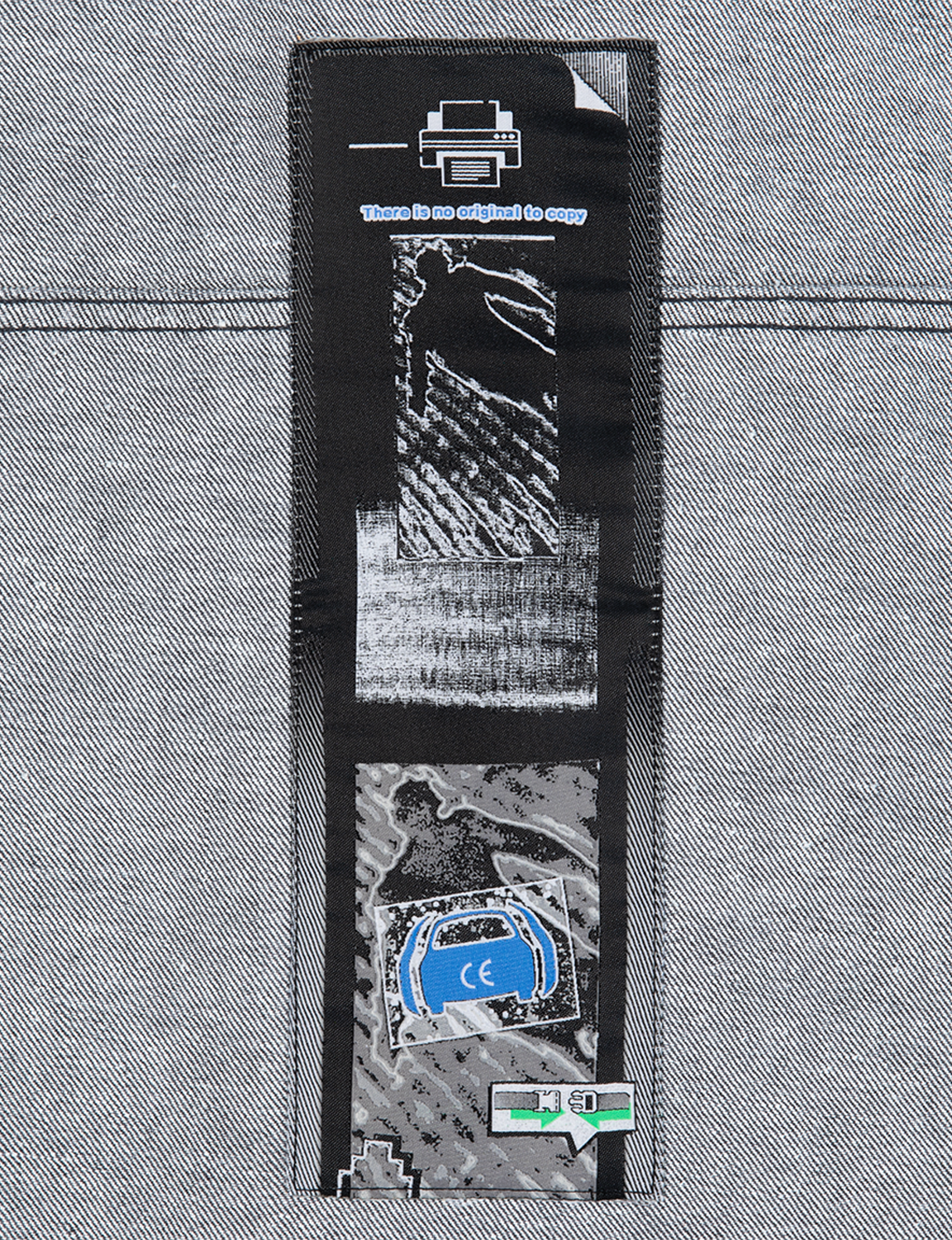 BLACK NEP DENIM TRUCKER JACKET