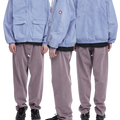 C.E CAV EMPT(シーイー) 2026FW OVERDYE LIGHT ZIP HOODY オーバーダイ ジップフーディー パープル 着用イメージ
