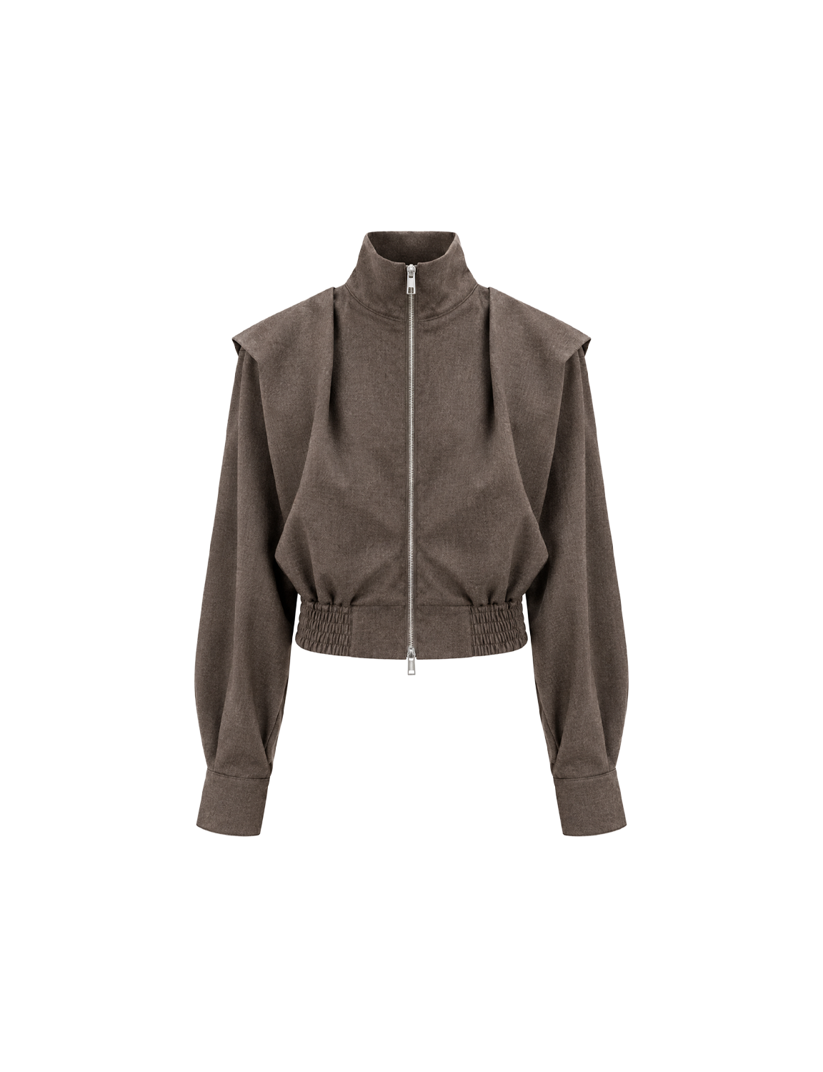 WOOL ZIP UP BLOUSON