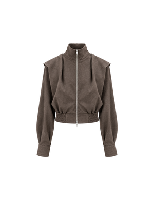 WOOL ZIP UP BLOUSON