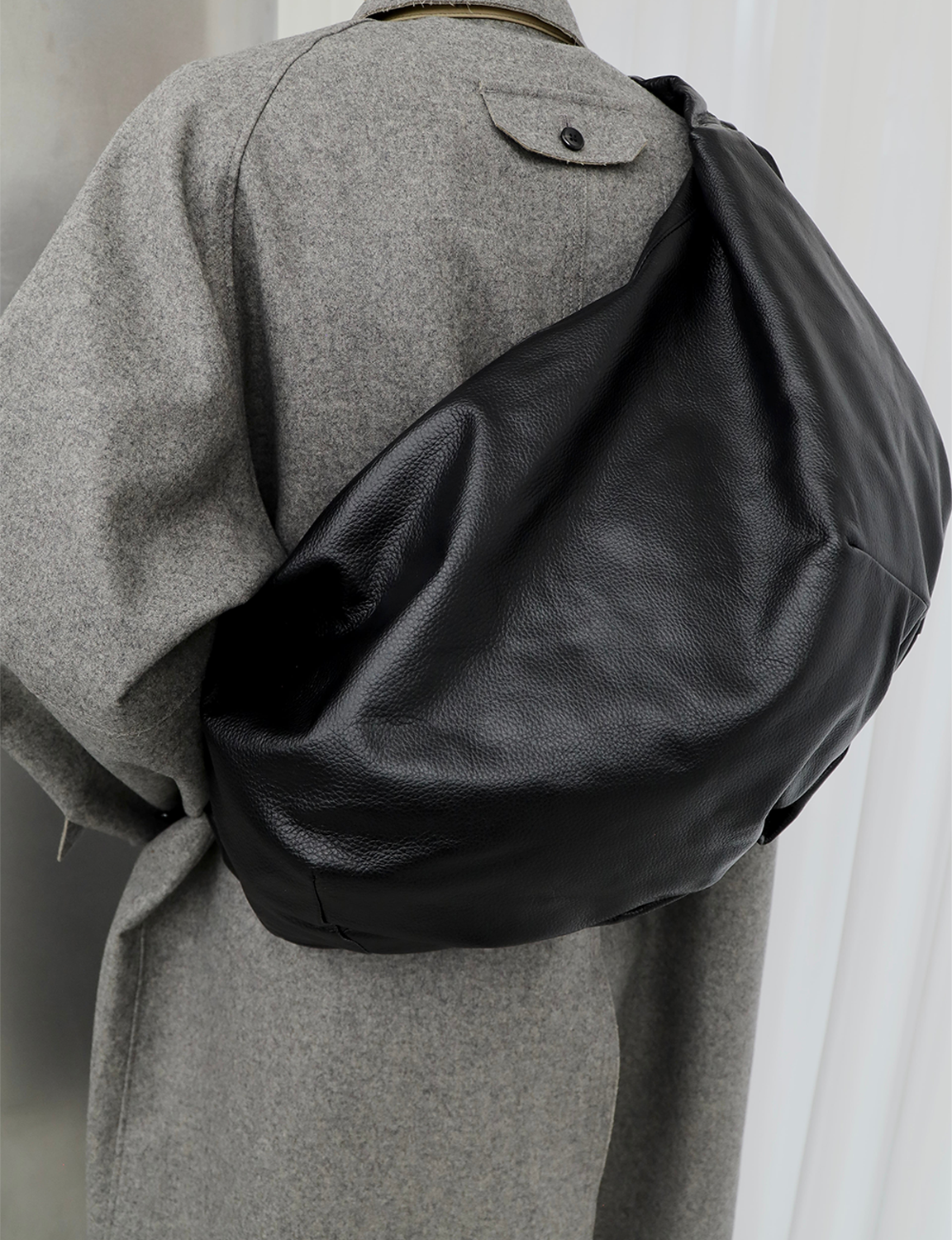 BLACK STEERHIDE OFFICE BAG