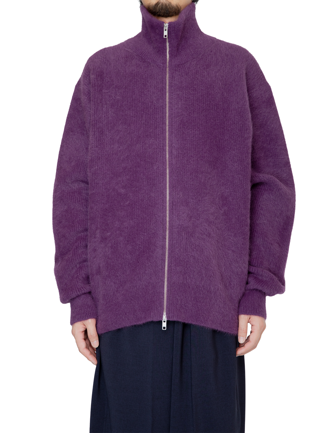 RAINMAKER FOX CASHMERE ZIP UP SWEATER