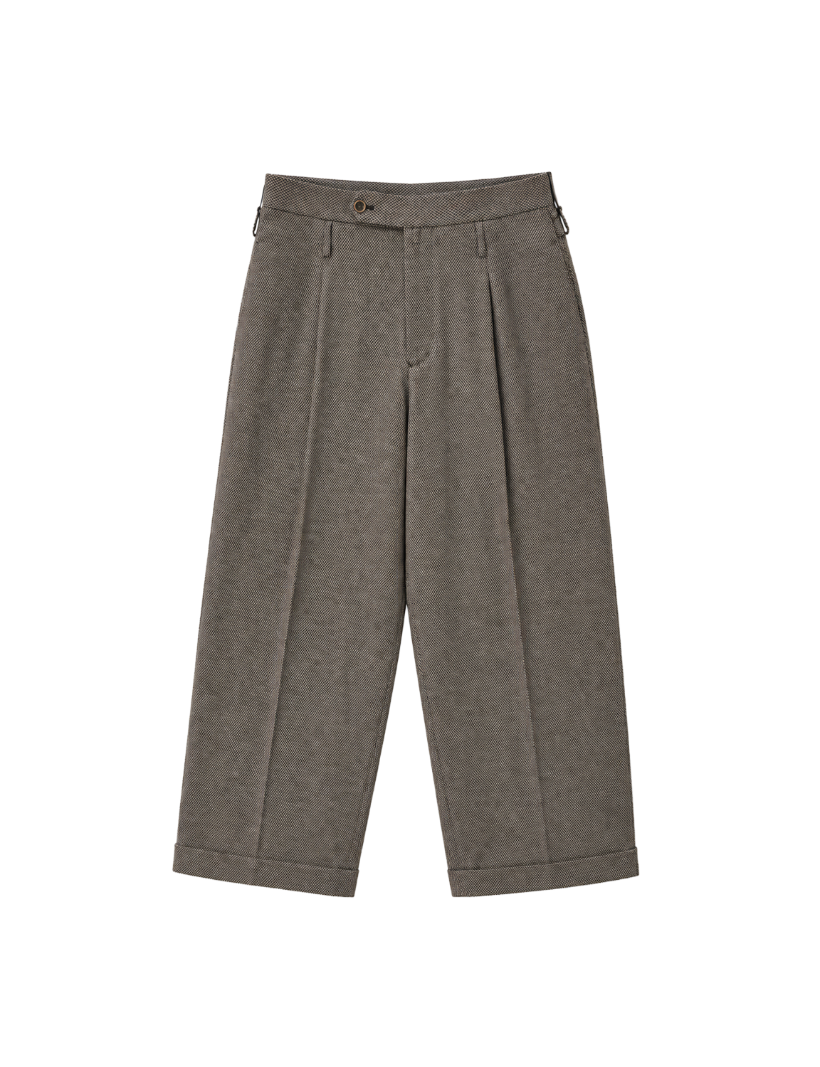 DOUBLE INVERTED TUCK TROUSERS