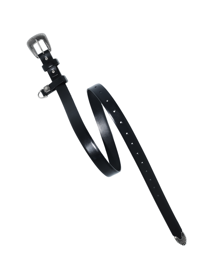 METAL BUCKLE BELT & KEY RING