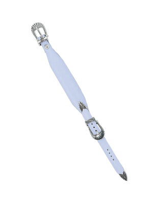 NARROW DOUBLE BUCKLE BANGLE