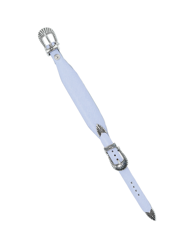 NARROW DOUBLE BUCKLE BANGLE