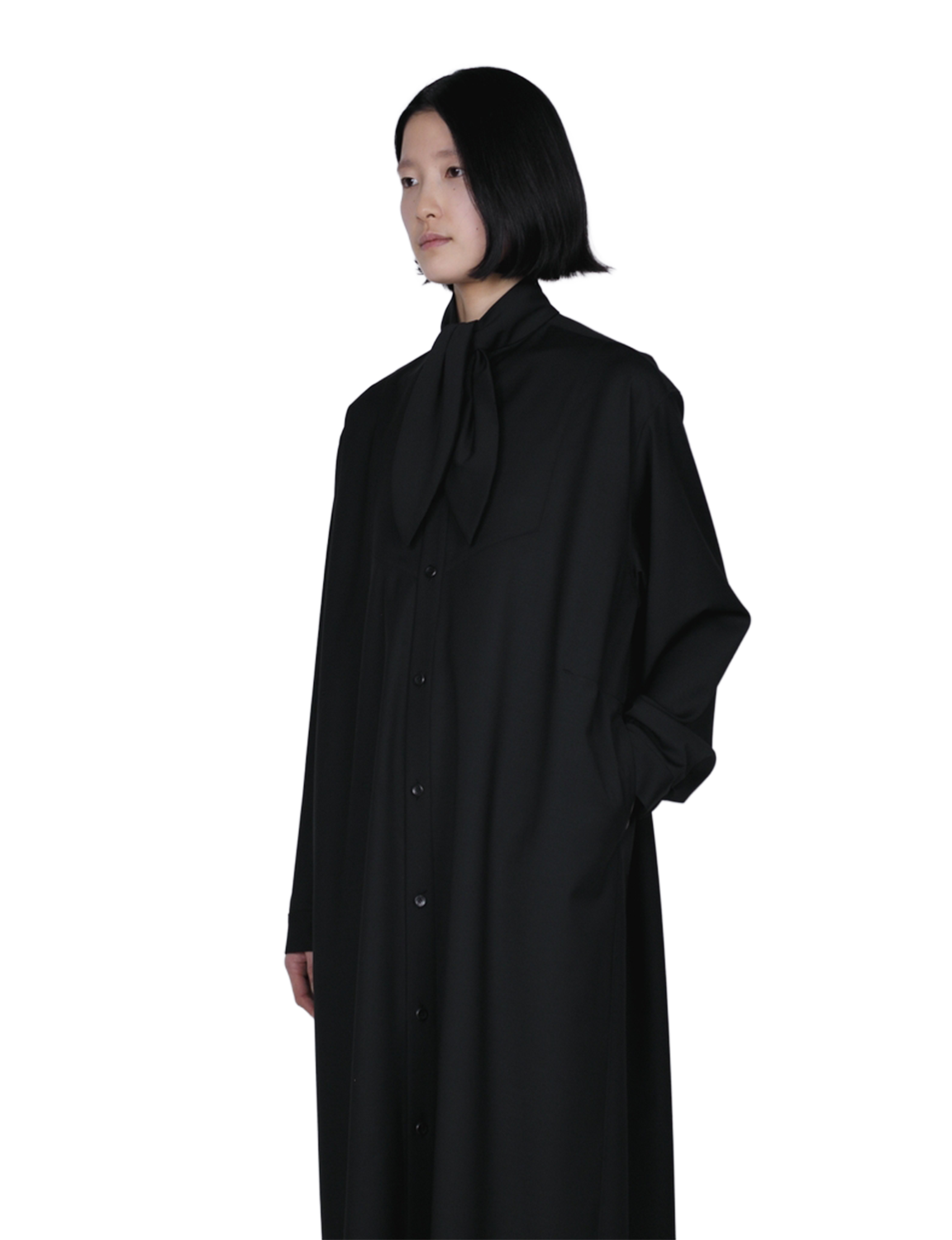Scarf Collar Dress