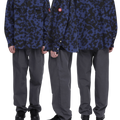 C.E CAV EMPT(シーイー) 2026FW DIGI8 FLANNEL BIG SHIRT フランネルビッグシャツ ネイビー 着用イメージ