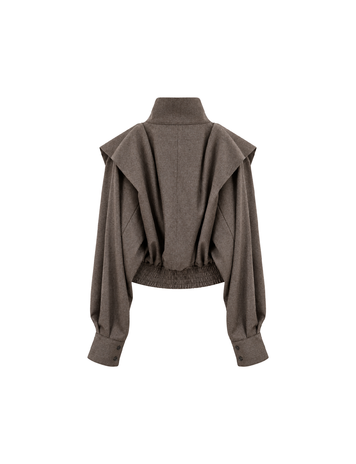 WOOL ZIP UP BLOUSON