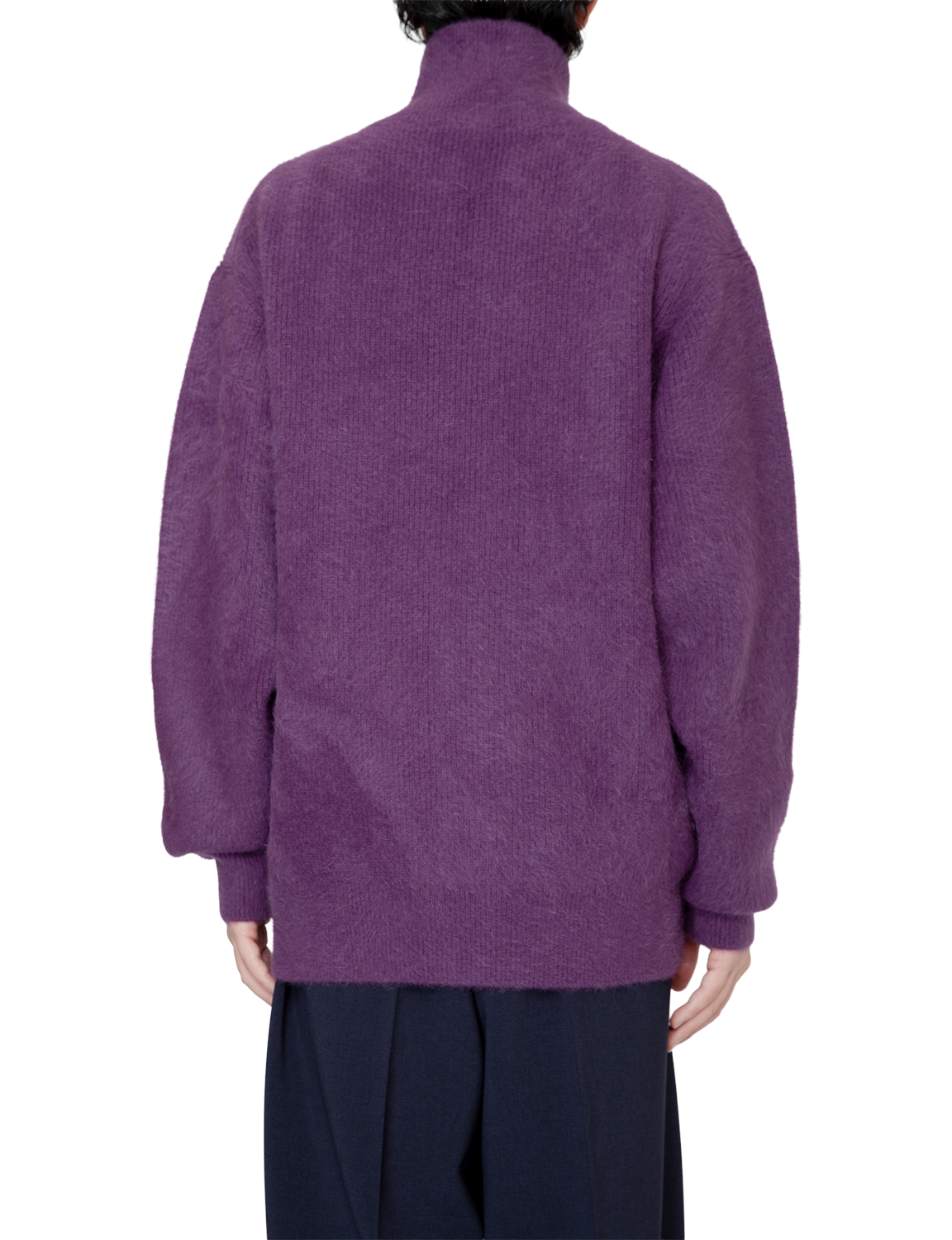 FOX CASHMERE ZIP UP SWEATER