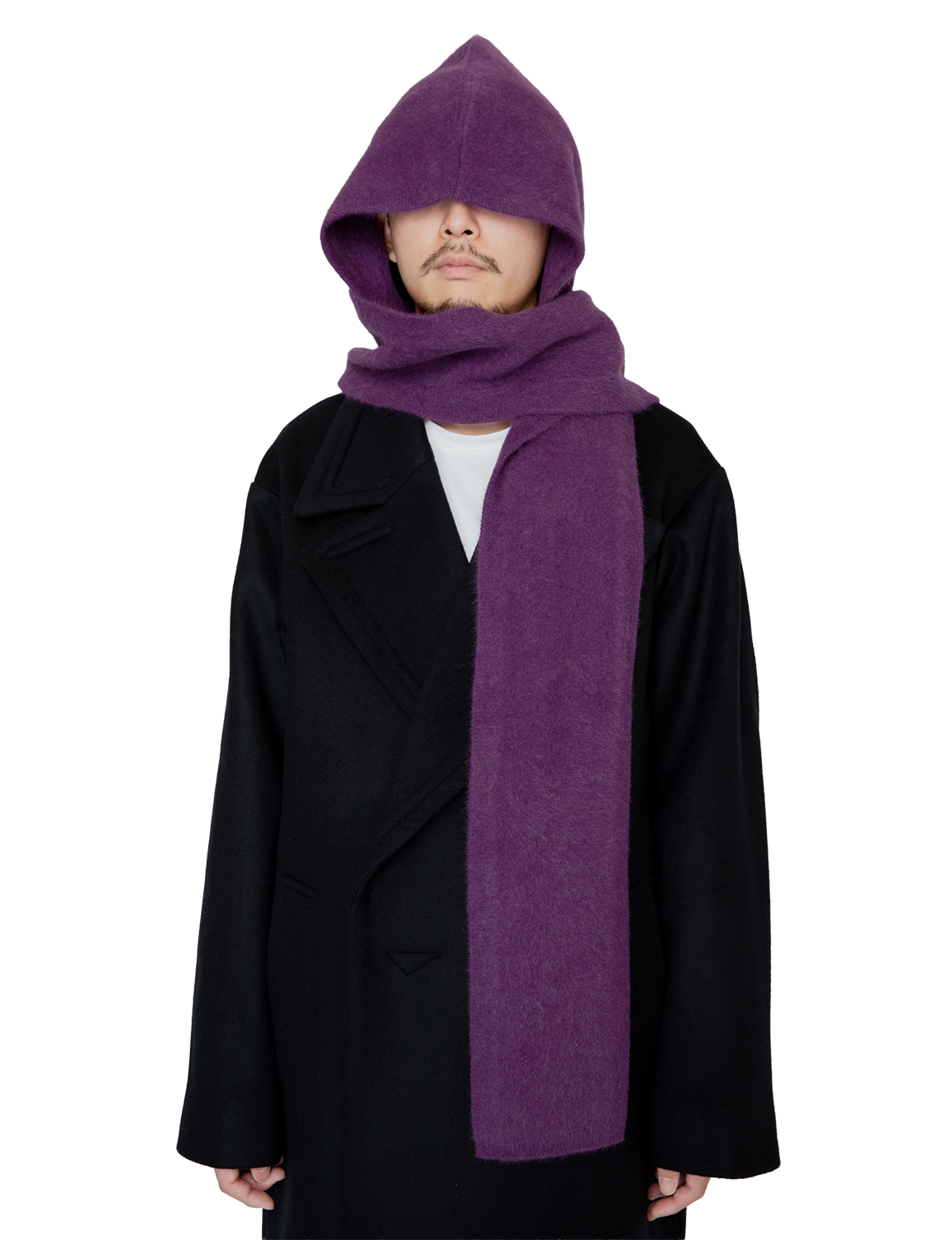 FOX CASHMERE HOODED STOLE