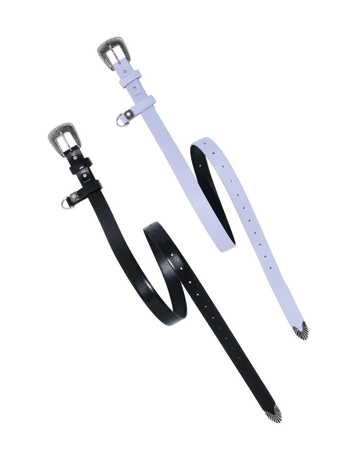 METAL BUCKLE BELT & KEY RING